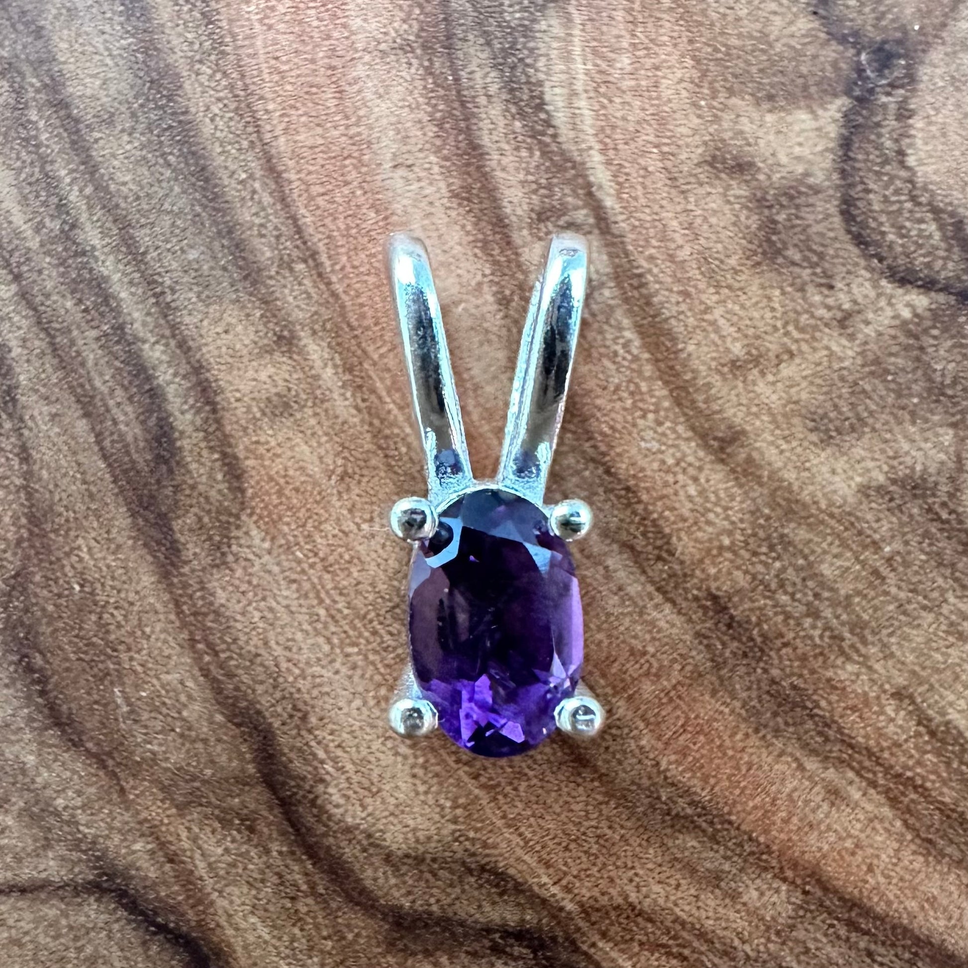 Amethyst Anhänger Oval 925er