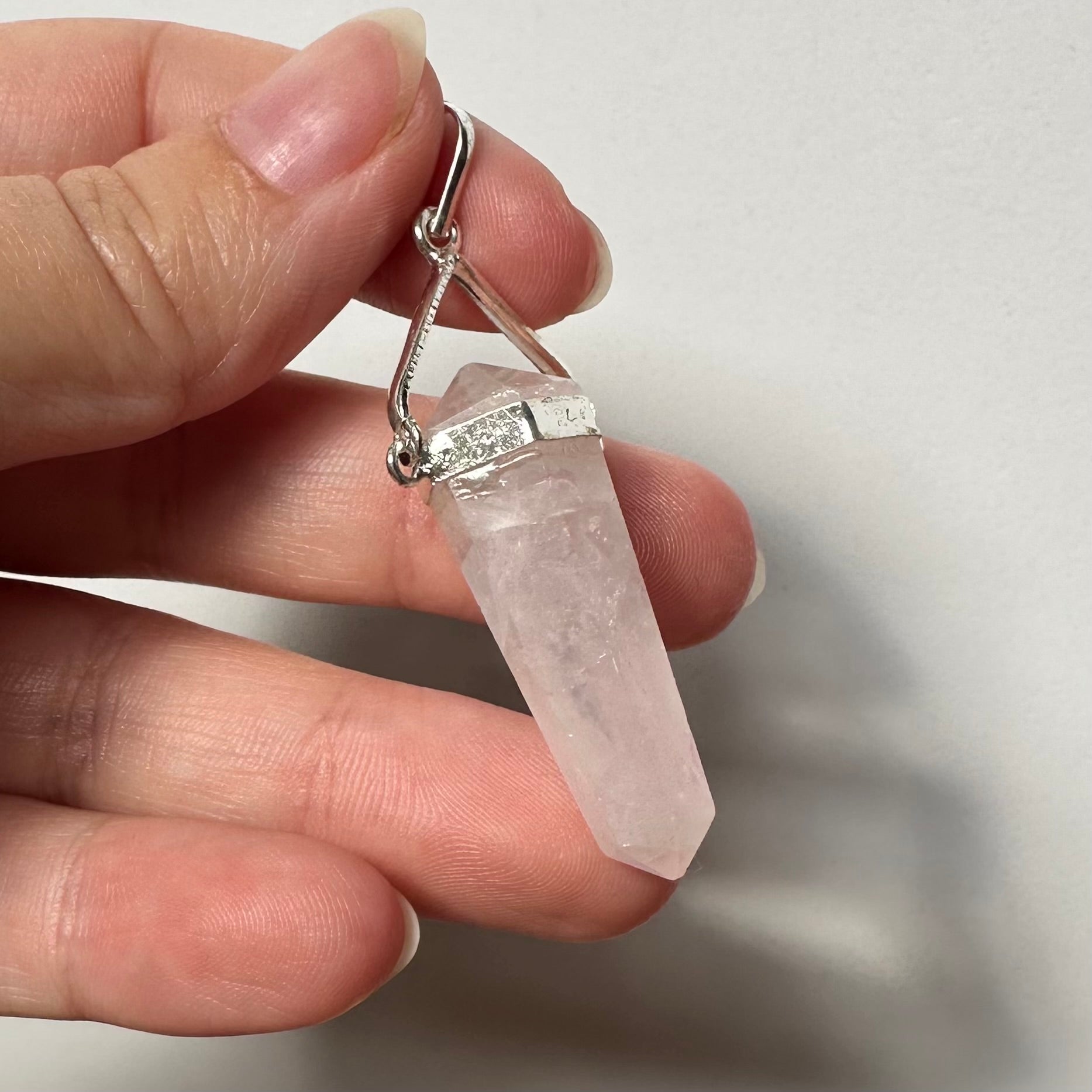 Rosenquarz Doppelanhänger