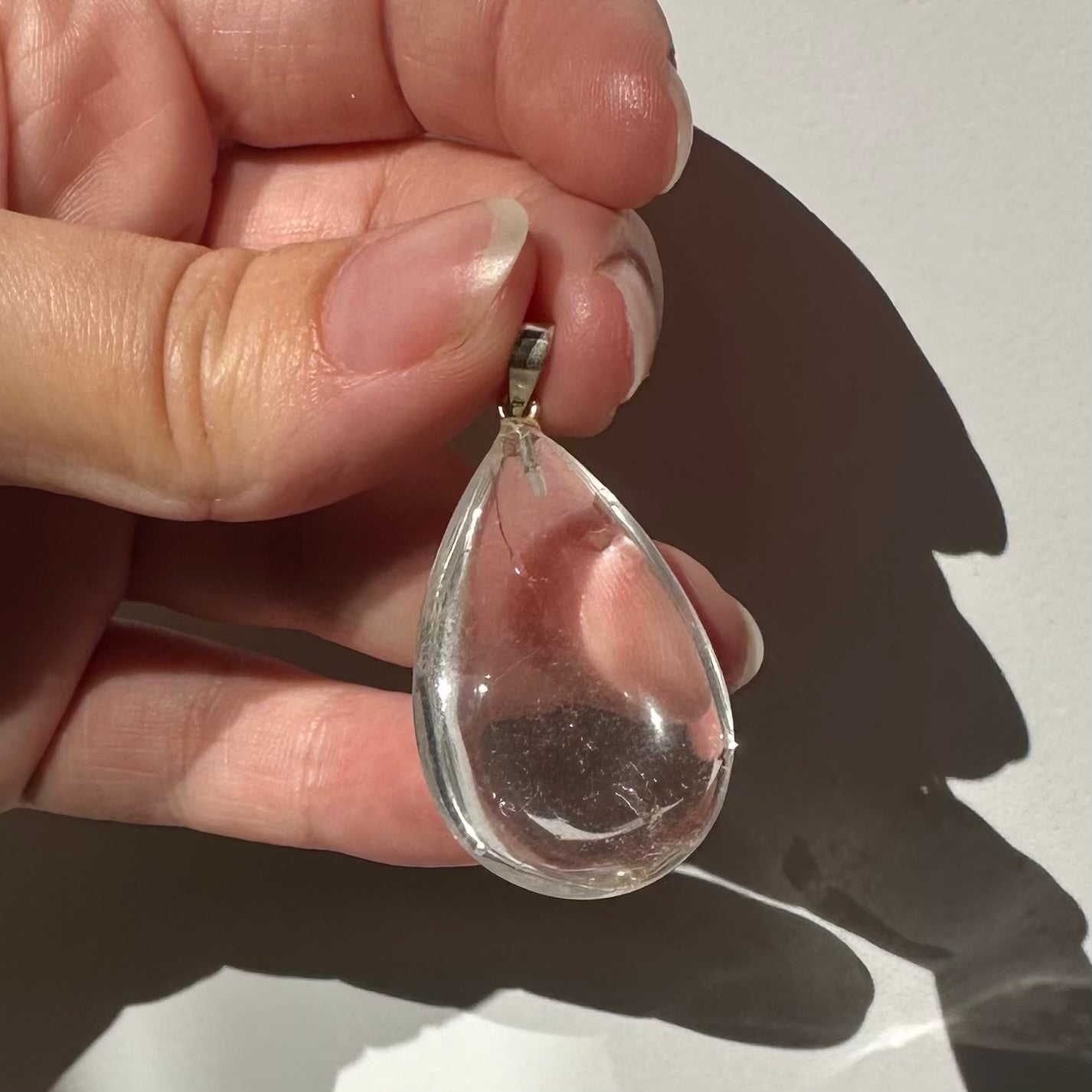 Quarz Tropfenanhänger