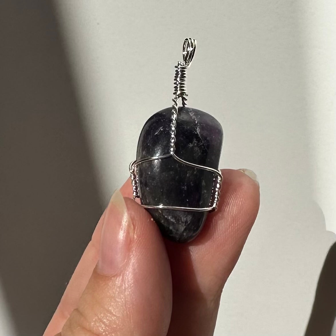 Amethyst Anhänger mit Silberfassung