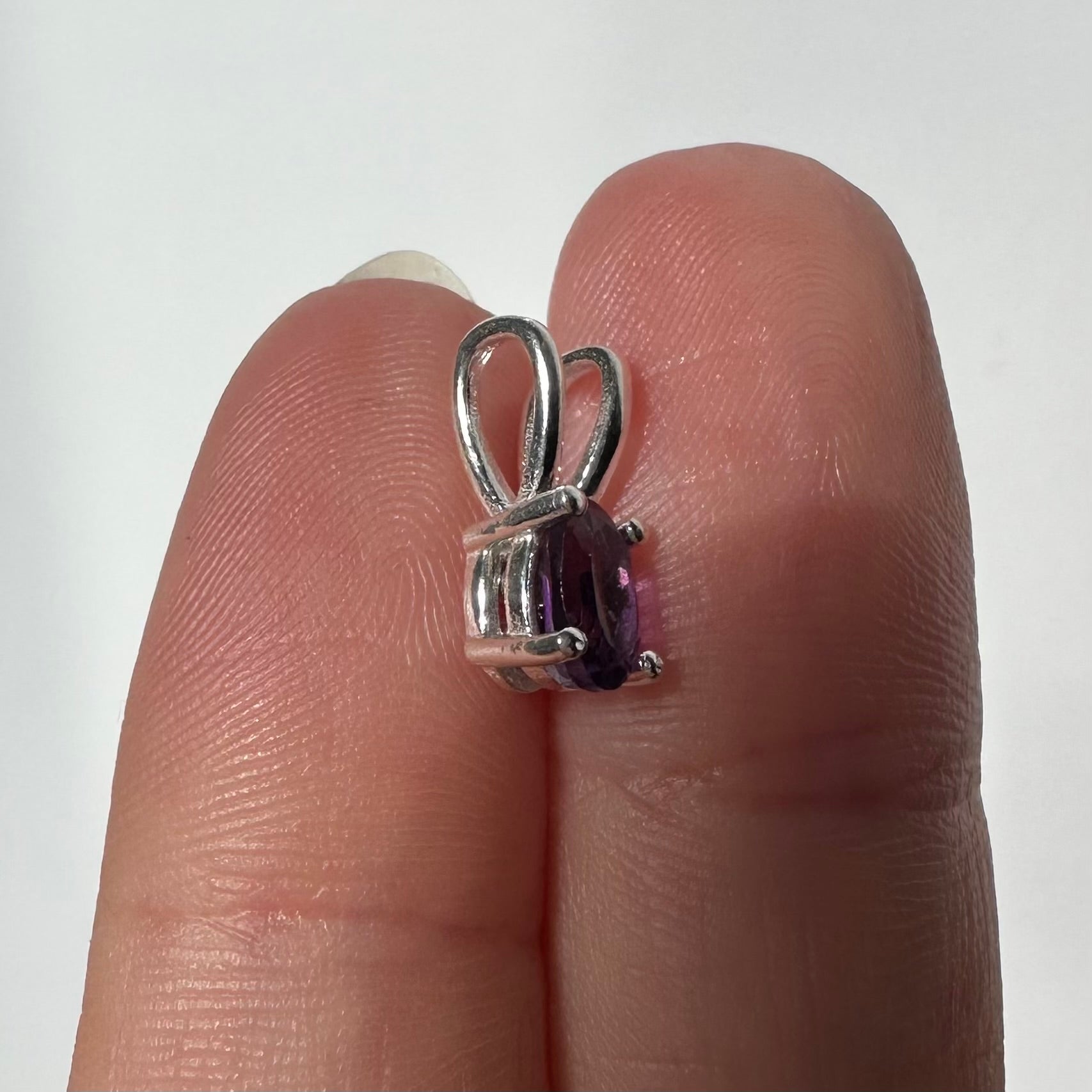 Amethyst Anhänger Oval 925er