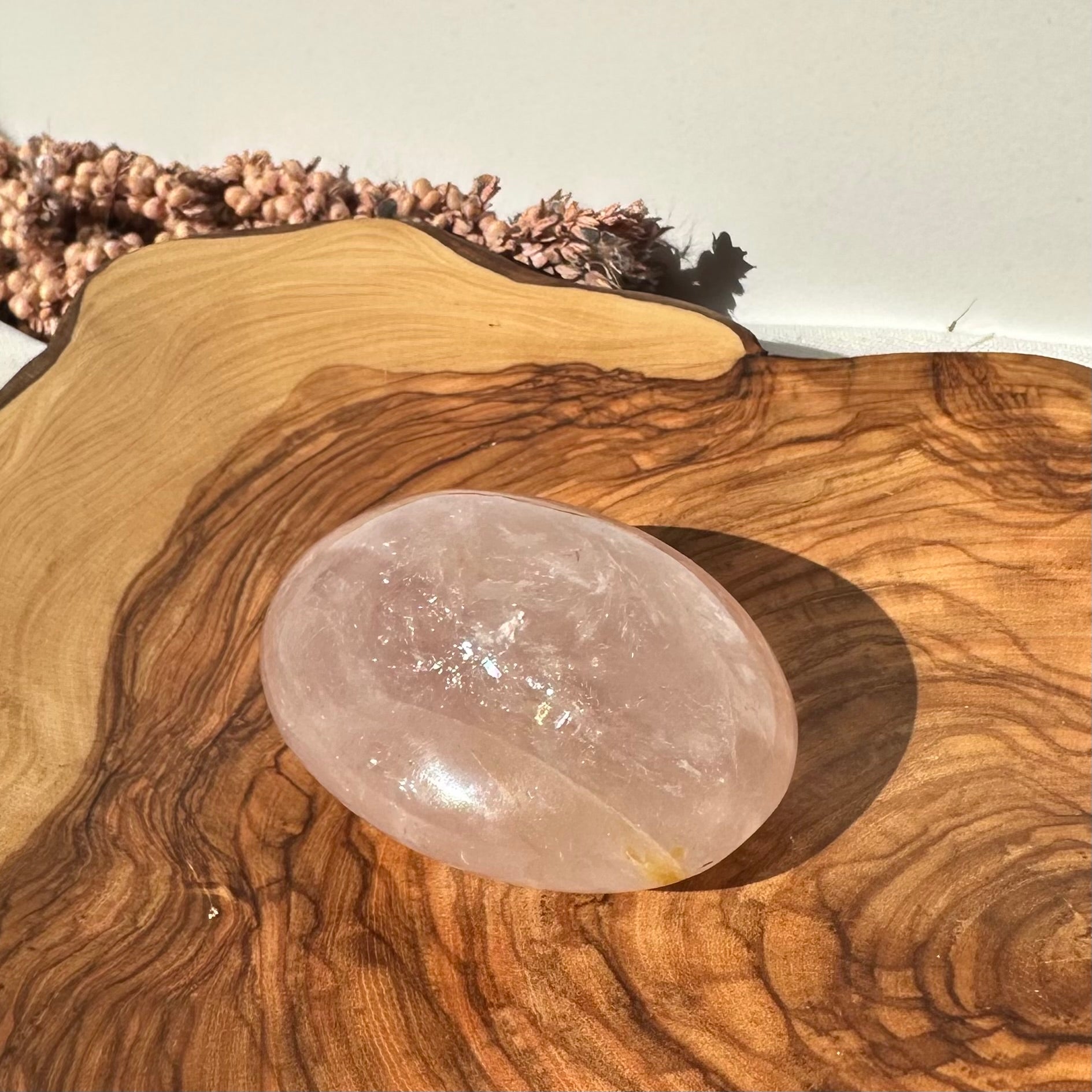 Rosenquarz Handschmeichler