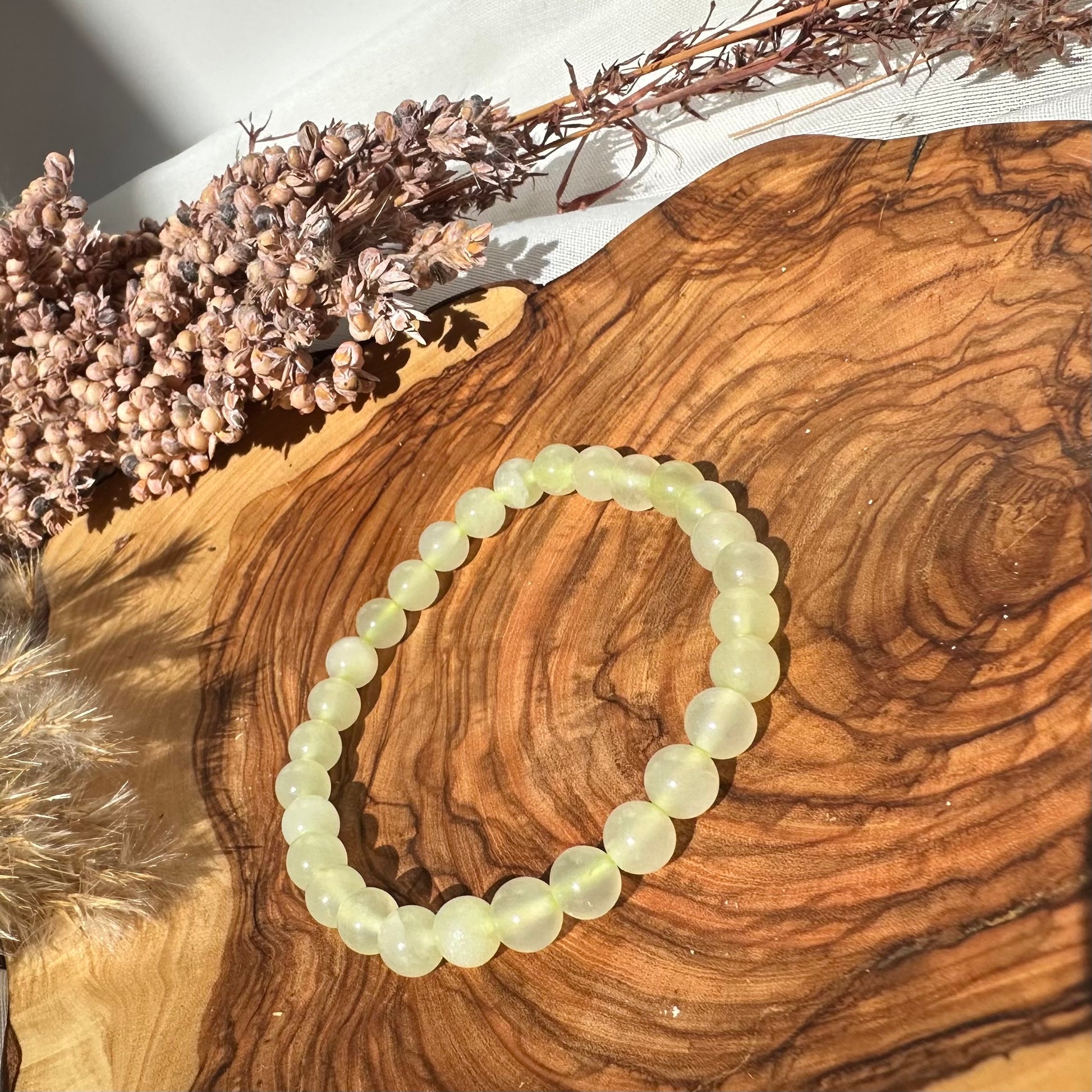 Serpentin Jade Armband